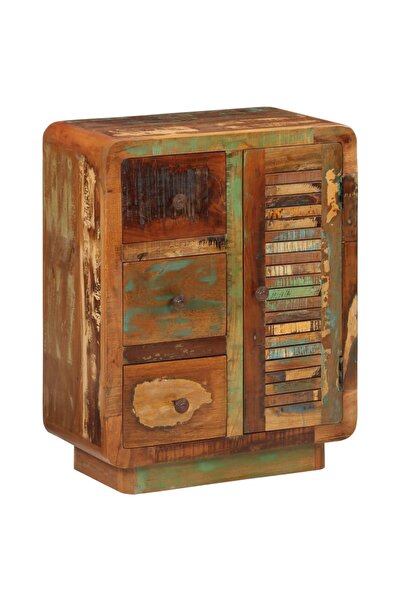 vidaxl Sideboard with 3 Drawers 55x30x70 cm Solid Wood Reclaimed