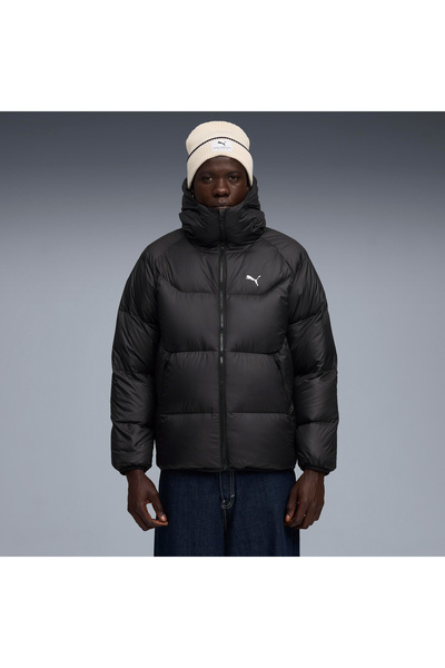 Puma Hooded Down Puffer Erkek Siyah Mont