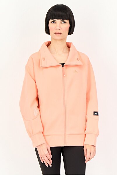 adidas Women Oversized Fit Outdoor Jacket, Coral