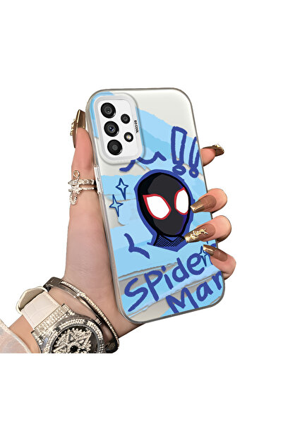 ucuc حافظة حماية سبايدرمان من السيليكون المتوافقة مع هاتف سامسونج جالاكسي A73