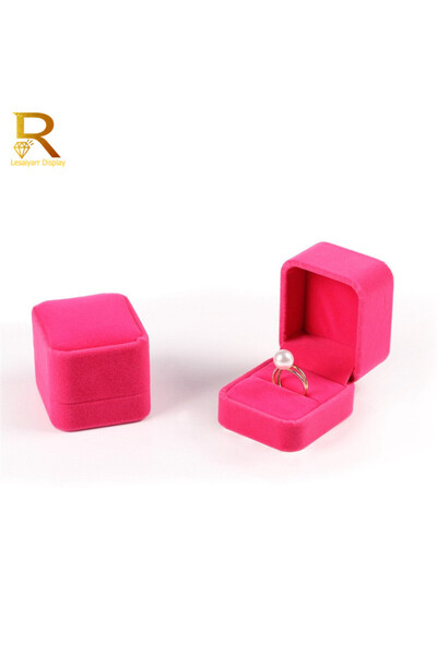 Choice علبة عرض مجوهرات مخملية عالية الجودة من روز، علبة قابلة للطي للأقراط و...