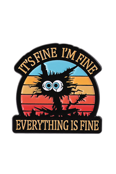 Choice دبوس مينا بتصميم مشمشي، مزين باقتباسات حيوانات كرتونية لطيفة: بطة، أوز...