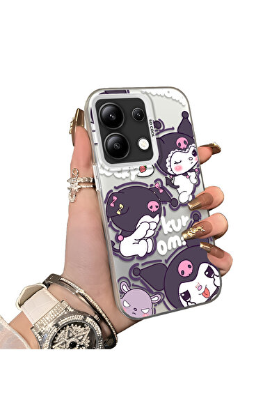 ucuc Xiaomi Redmi Note 13 Compatible Protective Silicone Edge Acrylic Back Ku...