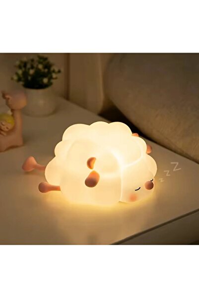 nalera SEVİMLİ KUZU SİLİKON GECE LAMBASI