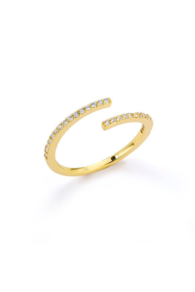 Choice 7 JZ1418G Minimalist Irregular zircon Rings For Women Gold Color Stain...