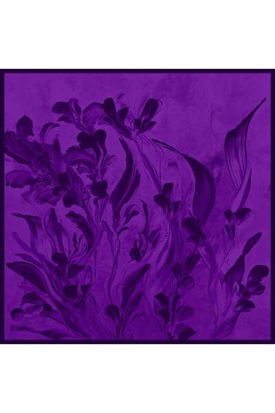 Maisa وشاح حرير التوت الأرجواني 90 × 90