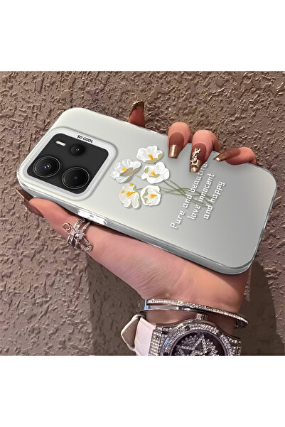 ucuc Xiaomi Redmi Note 14 4g Compatible Silicone Edge Acrylic Back White Flow...