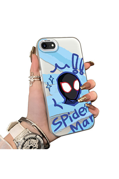ucuc iPhone 7/8/Se 2020 2022 Compatible Silicone Edge Acrylic Back Spiderman ...