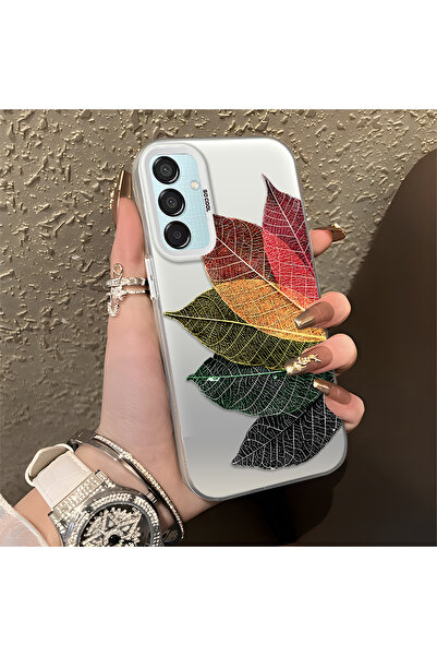 ucuc حافظة حماية ملونة من السيليكون المتوافقة مع هاتف سامسونج جالاكسي M15 ذات...