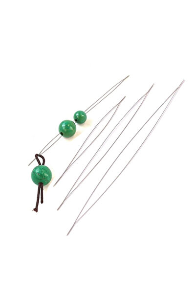 Choice 7.6cm(3inch) x 5Pcs 5Pcs/Lot Stainless Steel Big Eye Beading Needles Easy Thread String Cord Pins Fo