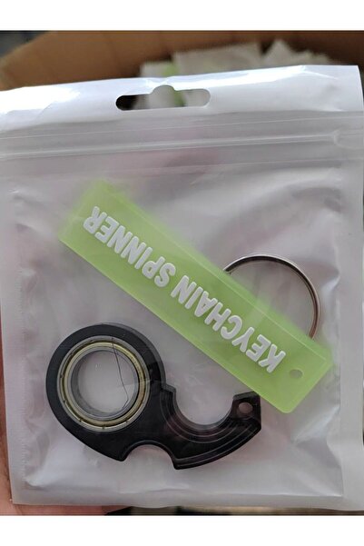 Choice سكين كرامبيت سبينر أسود شهير بطول 6 سم، من الجيل الثاني، سلسلة مفاتيح دوارة بأطراف الأصابع