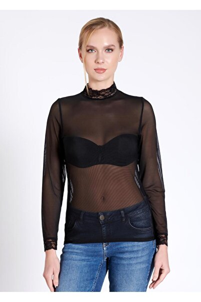 Belinay 1195 KADIN UZUN KOLLU KOMPLE TÜL BODY