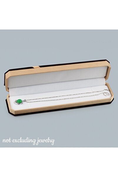 Choice علبة مجوهرات مخملية أنيقة لحفظ القلائد والخواتم والأساور.