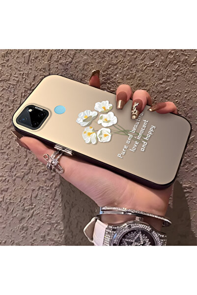 ucuc حافظة واقية من السيليكون المتوافقة مع هاتف Realme C25Y/C21Y ذات حافة أكر...