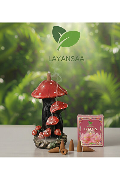 Layansaa Lotus 10'lu Konik Geri Akış Tütsü