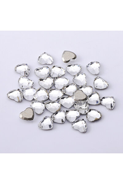 Choice Crystal 50Pcs Flat Back Peach Heart Fancy Rhinestone Super Flash Nails Accessories Nail Diamond Jewe