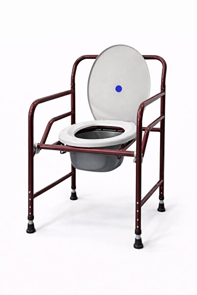 Güneysan Ayarlanabilir Ayaklı Tuvalet Sandalyesi – Hazneli, Tekersiz Hasta ve Yaşlı Banyo Sandalyesi