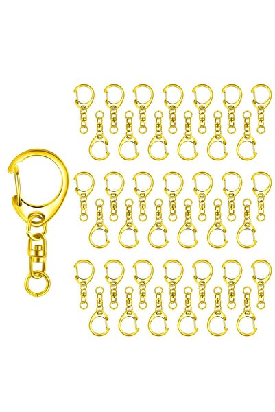 Choice ١٠ قطع من حلقات مفاتيح بمشبك على شكل سرطان البحر، على شكل حرف C، تُستخدم لصنع المجوهرات يدويًا.