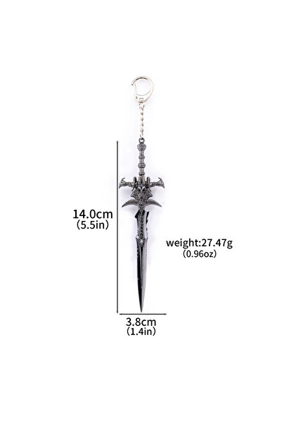 Choice K00919 World Of Warcraft Frostmourne Weapon Keychain Lich King Alloy S...