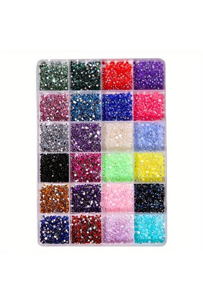 Choice 3500 قطعة من أحجار الراين اللامعة ثلاثية الأبعاد، دائرية الشكل، ذات قا...