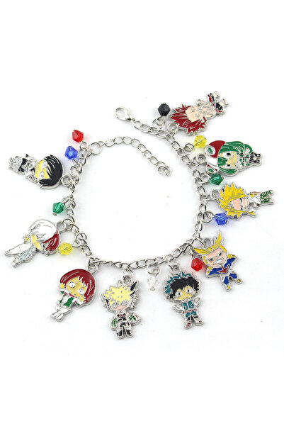 Choice B147 أساور أنمي ماي هيرو أكاديميا، مصنوعة يدويًا، قلادة من المينا، سوا...