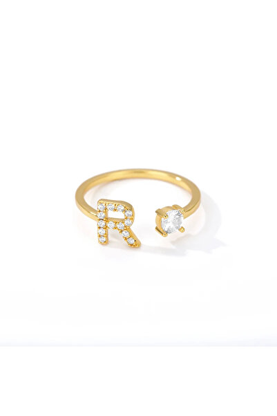 Choice خواتم قابلة لتغيير المقاس من الزركون، حروف من الألف إلى الياء، للنساء،...