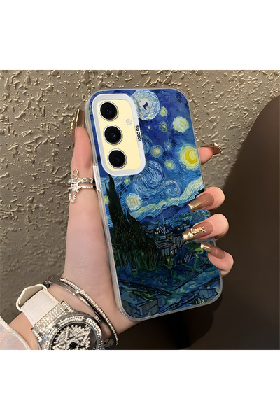 Hontinga حافظة متوافقة مع هاتف سامسونج جالاكسي S24 Fe، حافظة صلبة مضادة للسقو...