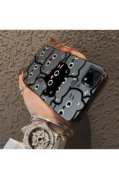 ucuc حافظة حماية من السيليكون المتوافقة مع هاتف Realme C25 ذات حافة أكريليك و...