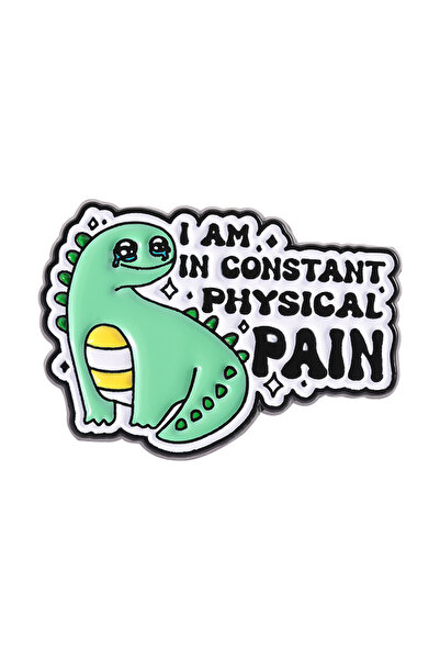 Choice دبوس مينا بتصميم مشمشي، 6 دبابيس مزينة باقتباسات حيوانات كرتونية، بطة ...