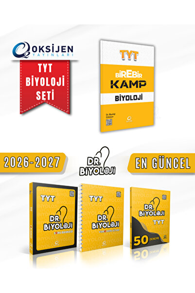 Oksijen Yayınları DR.BİYOLOJİ TYT FULL SET+BİREBİR KAMP