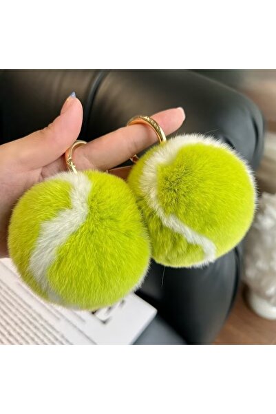 Choice 8 cm 2pcs Cute Tennis Balls Highend Plush Car Keychains, Pendants, Ins...