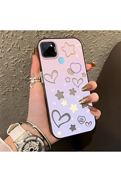 ucuc حافظة متوافقة مع هاتف Realme C25Y/C21Y مع حماية خلفية من السيليكون والأك...