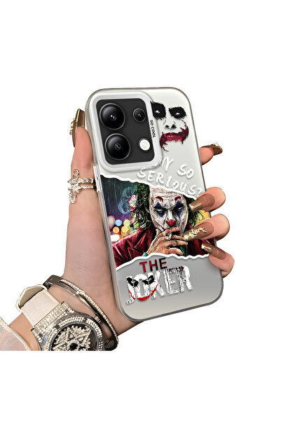 ucuc Xiaomi Redmi Note 13 Compatible Acrylic Back Silicone Edge Clown Joker P...