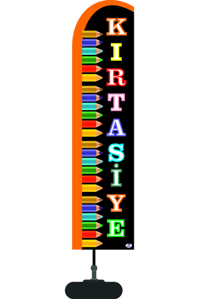 ARSLAN BAYRAK REKLAM PROMOSYON 75X300CM YELKEN BAYRAK KIRTASİYE