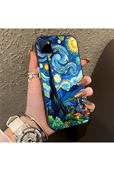 Hontinga حافظة متوافقة مع هاتف Realme C21Y/C25Y، حافظة هاتف صلبة مضادة للسقوط