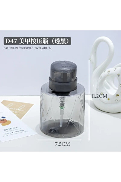 Choice زجاجات قابلة لإعادة التعبئة من بلاك نيل، موزع بمضخة ضغط فارغة، مزيل طلاء الأظافر، منظف، زجاجة مكياج