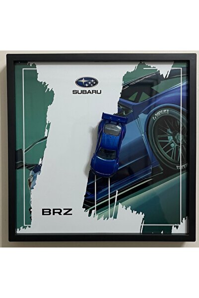 HOT WHEELS HOT WHEEL SUBARU BRZ 20X20 CM ÇERÇEVELİ METAL LEVHA BASKILI HEDİYELİK