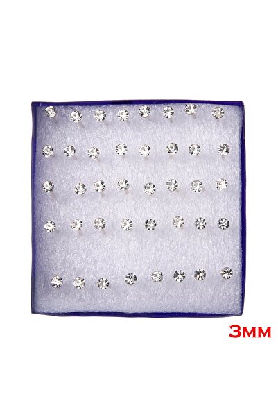 Choice W10461H01 20 Pairs Multicolored Rhinestone Stud Earrings Set For Women...