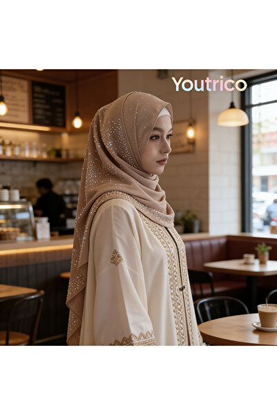 Youtrico Black-base star diamond scarf, subtly luxurious without being over the top,70cm*180cm