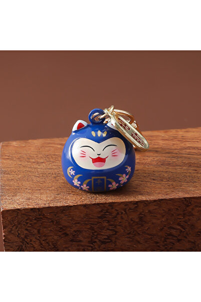 Choice أوماموري ياباني أزرق جديد - جرس مائي على شكل مانيكي نيكو صغير حالم، مدرسة الشفاء