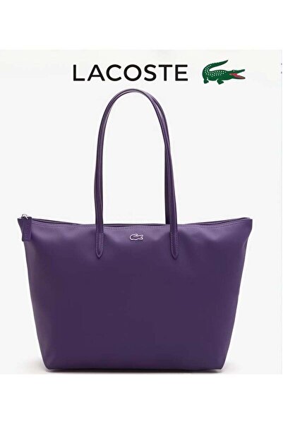 Generic Women's L12.12 Large Zipper Tote Bag - Purple, 35x30x14 cm