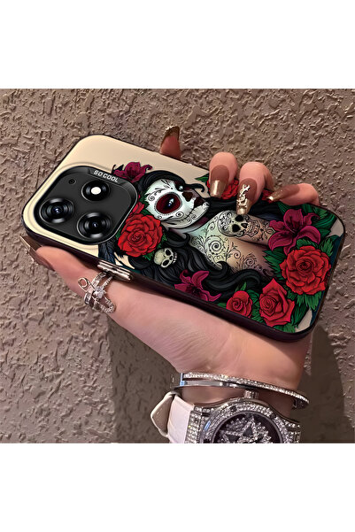 Hontinga حافظة هاتف متوافقة مع تكنو سبارك 10 برو، حماية للكاميرا، ظهر صلب مضا...