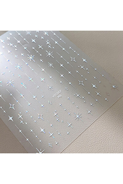 Choice زينة أظافر بارزة من أحجار الراين البرونزية اللامعة على شكل نجوم، مطلية...