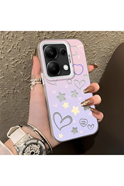 ucuc Xiaomi Redmi Note 14S Compatible Instagram Case Silicone Edge Acrylic Ba...