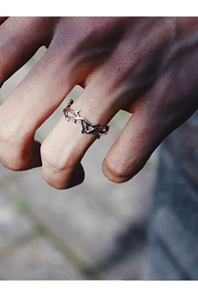 Choice Silver 1 Thorn Ring - Retro Style Tail Ring, Alloy Material, Trendy for Both Men and Women, Hip-Hop