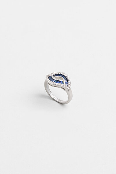 So CHIC... Baget Yakamoz 18 Ayar Beyaz Altın Kaplama Gümüş Yüzük