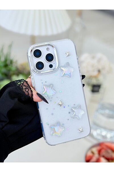 Go Aksesuar غطاء شفاف متوافق مع آيفون 16 برو ماكس، مطبوع بتصميم غير لامع لا ي...