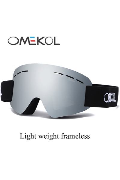 Choice BN5 OMEKOL Frameless Lightweight Anti-fog Ski Goggles Snow Snowboard G...