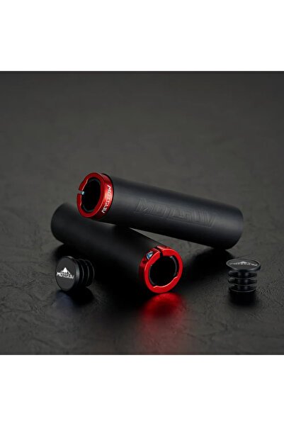 Choice دراجة حمراء مزودة بقفل، طقم مقابض سيليكون، مقابض دراجات جبلية، سيليكون...