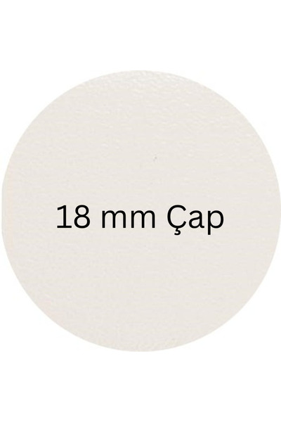 Mobilyap 18 mm Yapışkanlı Vida Gizleme Yapıştırma Vida Tapası Tıpası(32 Adet)Beyaz